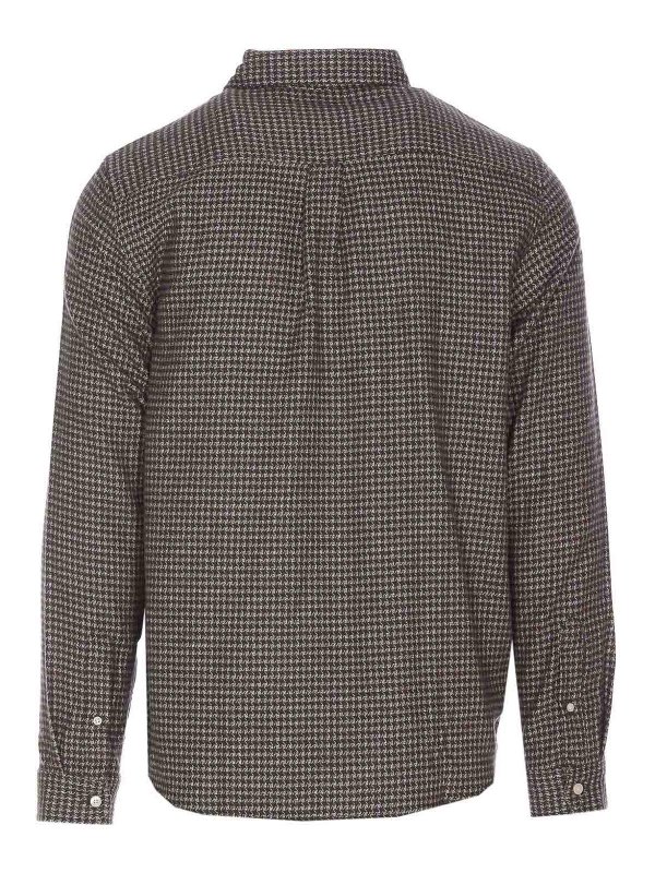 EDMMOND STUDIOS: shirts online - Grey Check Shirt