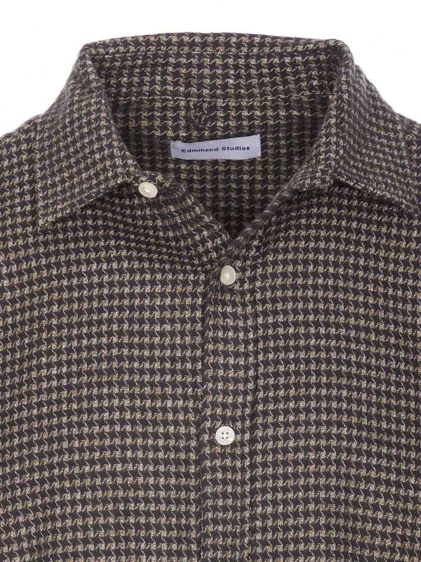 Grey Check Shirt shop online: EDMMOND STUDIOS