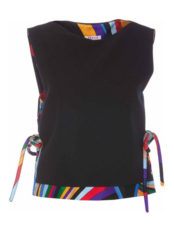 EMILIO PUCCI: トップス＆タンクトップ - トップ/タンクトップ - 黒