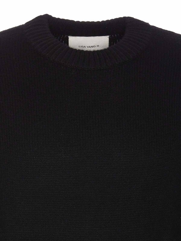 クルーネック - 黒 shop online: LISA YANG