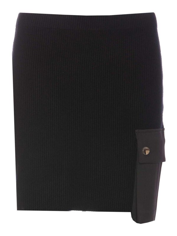 Liu Jo: ミニスカート - 膝丈/ミディスカート - 黒