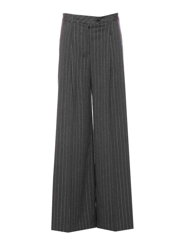 Liu Jo: pantaloni shorts - Pantaloni a righe svasati