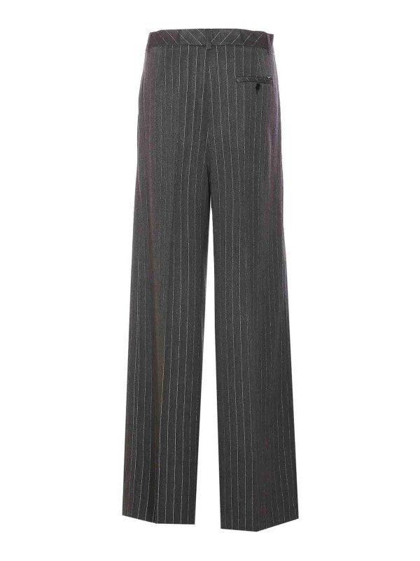 Liu Jo: pantaloni shorts online - Pantaloni a righe svasati