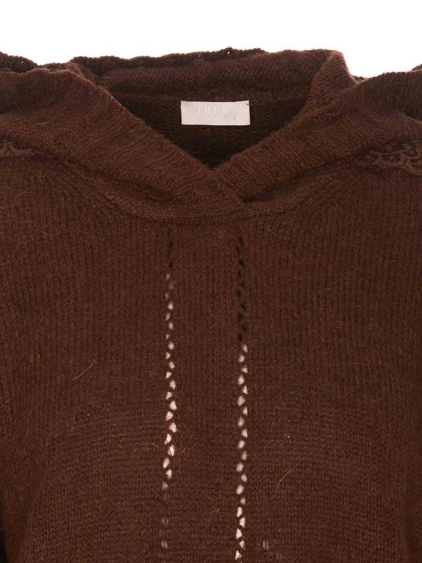 クルーネック - ブラウン shop online: Liu Jo