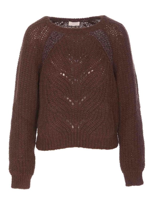 Liu Jo: クルーネック - クルーネック - ブラウン