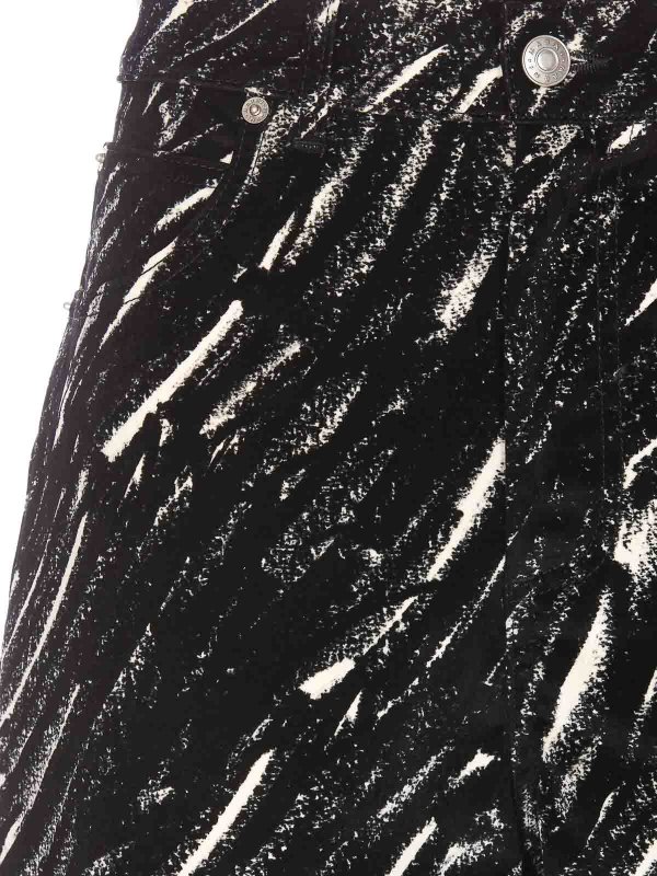 Crayon Print Wide Denim Pants shop online: Marni