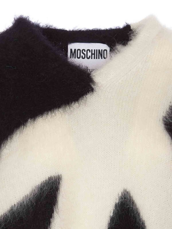 クルーネック - 黒 shop online: MOSCHINO