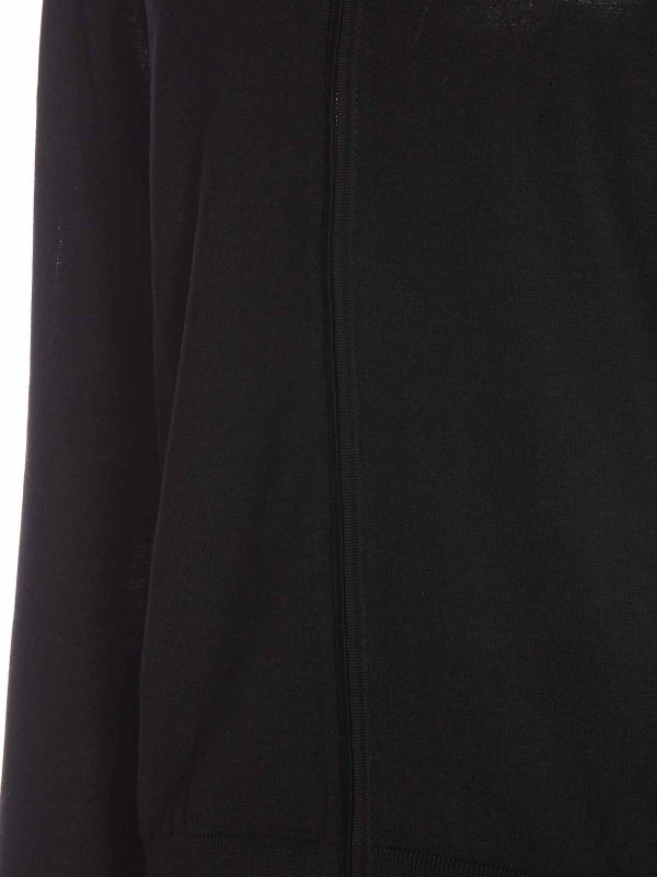 The Best Shops Paolo Pecora: cardigans - Black Sweater High Neck
