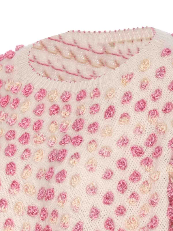 The Best Shops PÉRO: Suéteres con cuello pico - Suéter Cuello Redondo - Blanco