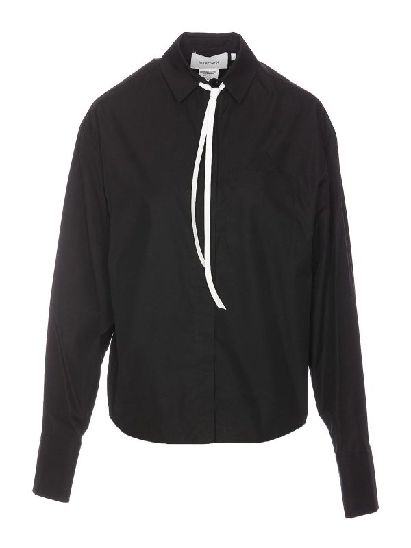 SPORTMAX: Hemden - Hemd - Schwarz