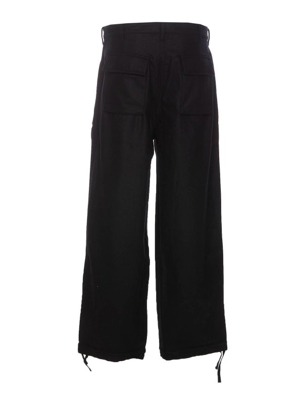 TEN C: pantaloni shorts online - Pantaloni Neri