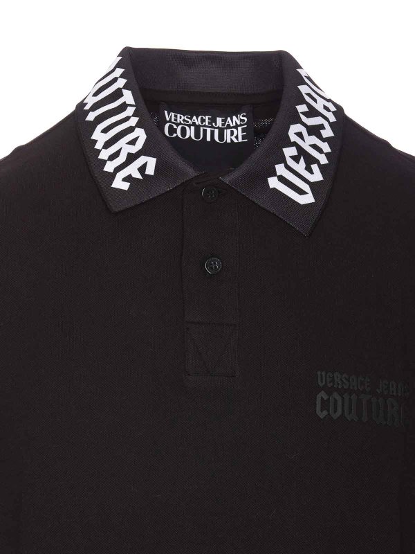 Polo regolare con logo gotico shop online: Versace Jeans Couture