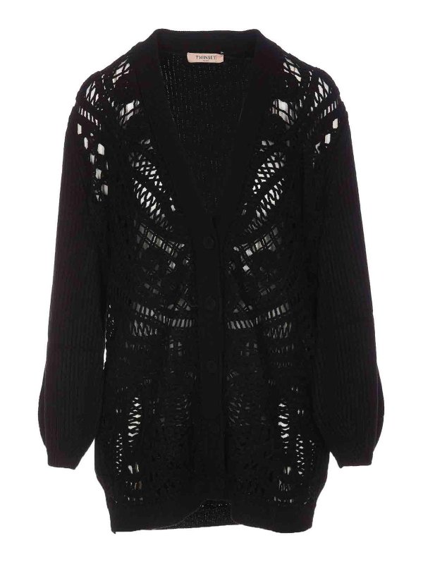 TWINSET: カーディガン - カーディガン - 黒