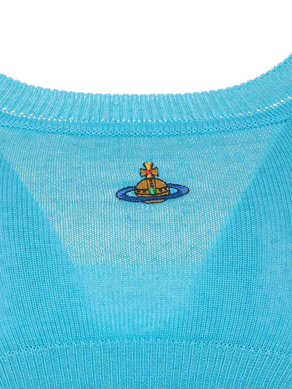 トップ/タンクトップ - ブルー shop online: VIVIENNE WESTWOOD