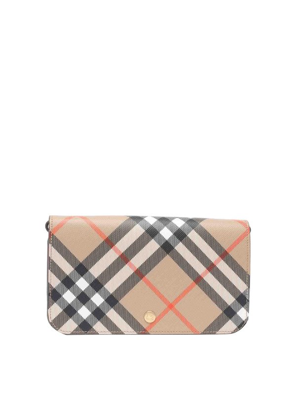 BURBERRY: wallets & purses - Check Chain Wallet