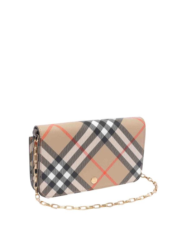 BURBERRY: wallets & purses online - Check Chain Wallet