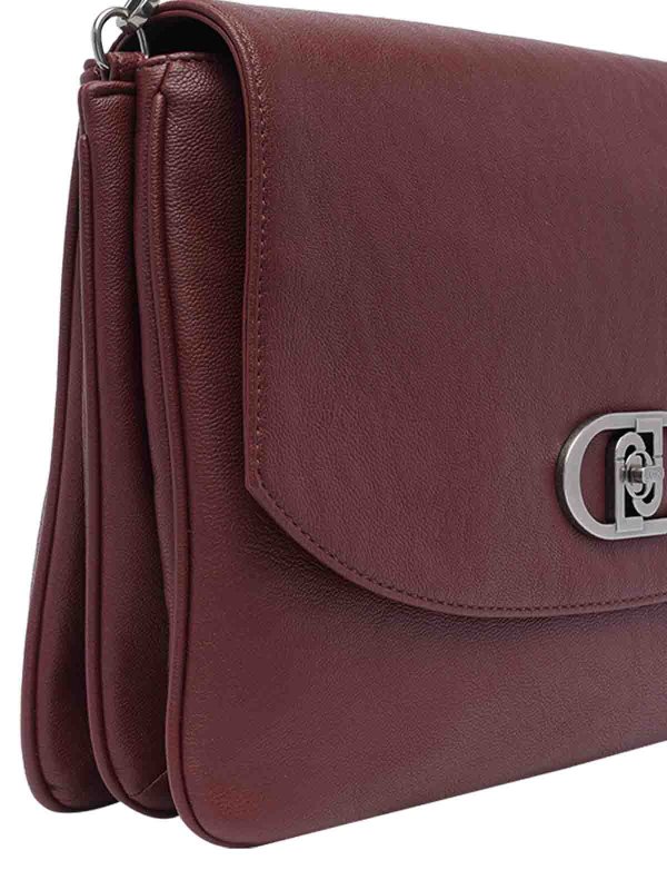 Borsa a tracolla grande con logo shop online: Liu Jo