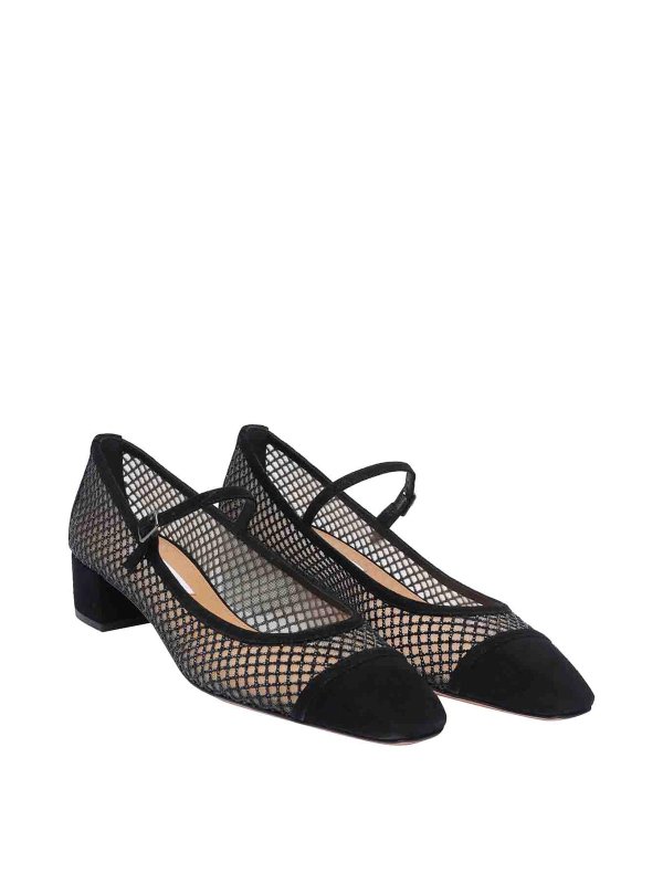Aquazzura: court shoes online - Black Mayor Crystal Pumps