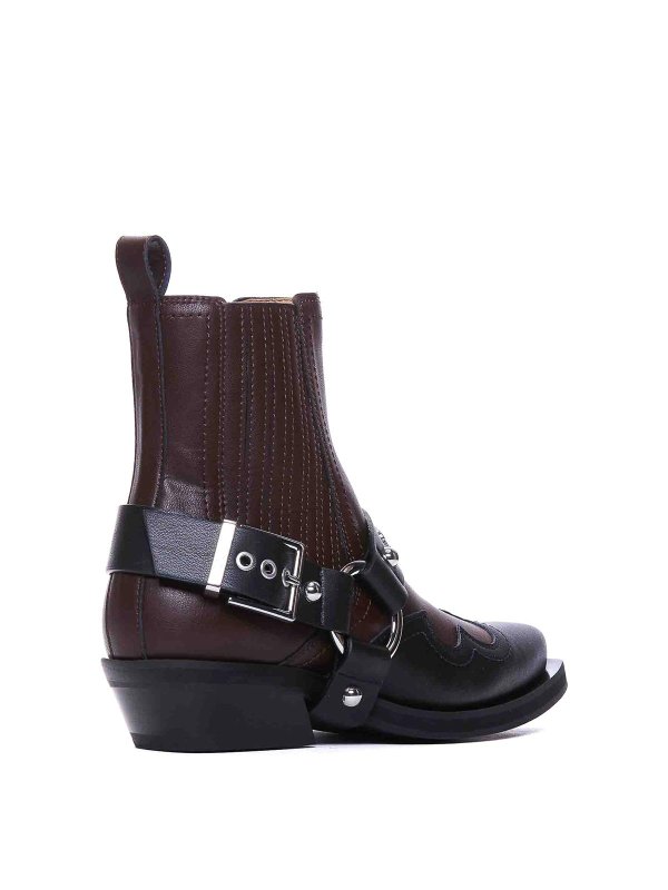 GANNI: ブーティー online - アンクルブーツ - ブラウン