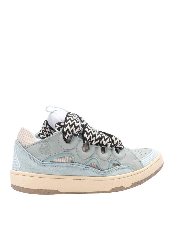 LANVIN: trainers - Light Blue Curb Sneakers
