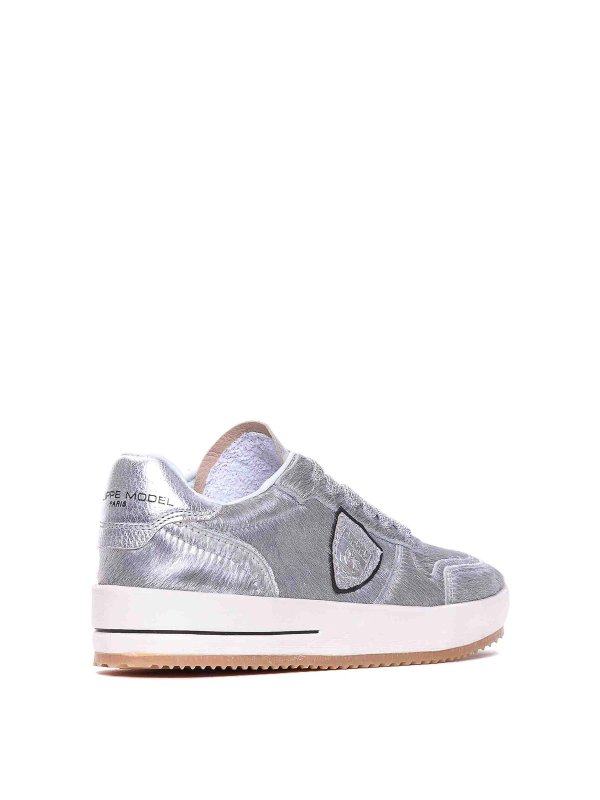 PHILIPPE MODEL: Chaussures de sport online - Baskets - Argent