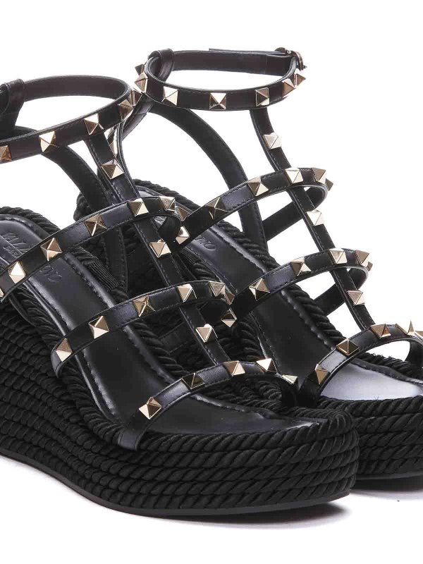 サンダル - 黒 shop online: VALENTINO GARAVANI