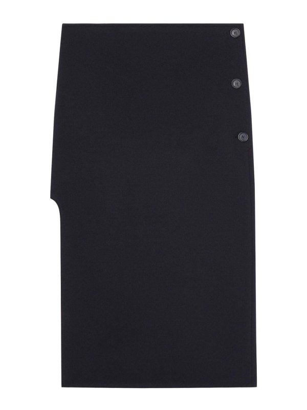 Courreges: ニーレングススカート＆ミディ丈 - 膝丈/ミディスカート - 黒