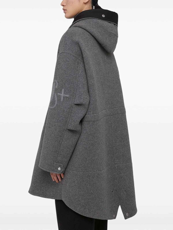 JIL SANDER: Parkas online - Parka - Grau
