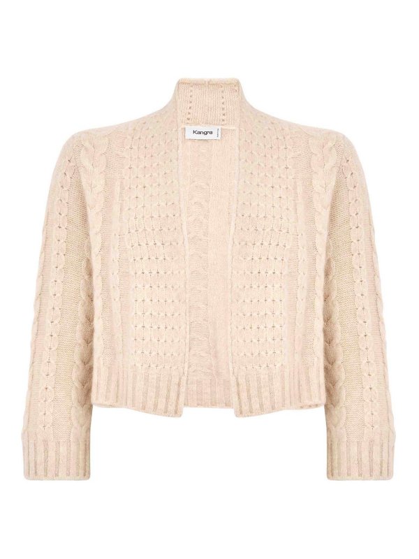 Kangra Cashmere: カーディガン - カーディガン - ベージュ