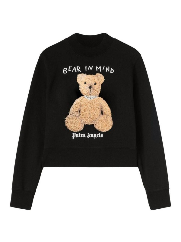 Palm Angels: Pull col rond - Pull Col Rond - Noir