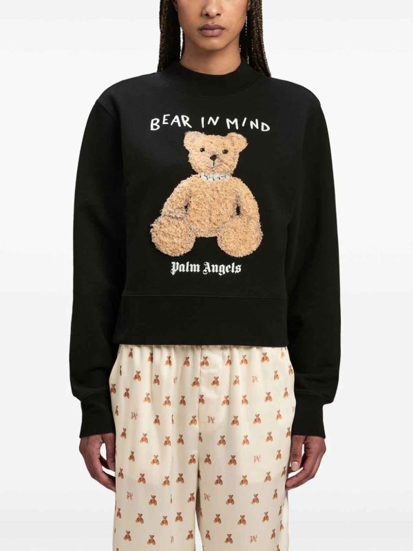 Palm Angels: Pull col rond online - Pull Col Rond - Noir