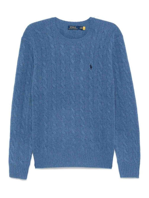 POLO RALPH LAUREN: クルーネック - クルーネック - ブルー