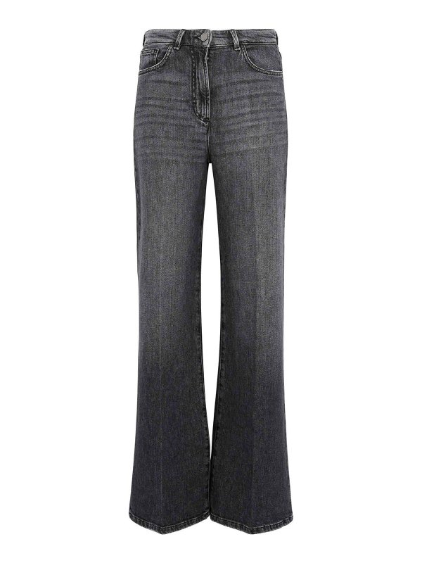 SEVENTY: Jeans évasés - Jean Bootcut - Noir