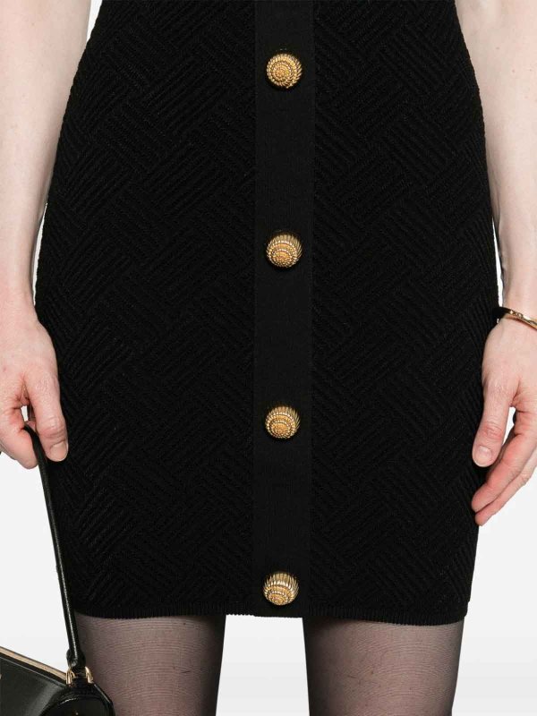 Balmain: ショートドレス online - ショートドレス - 黒