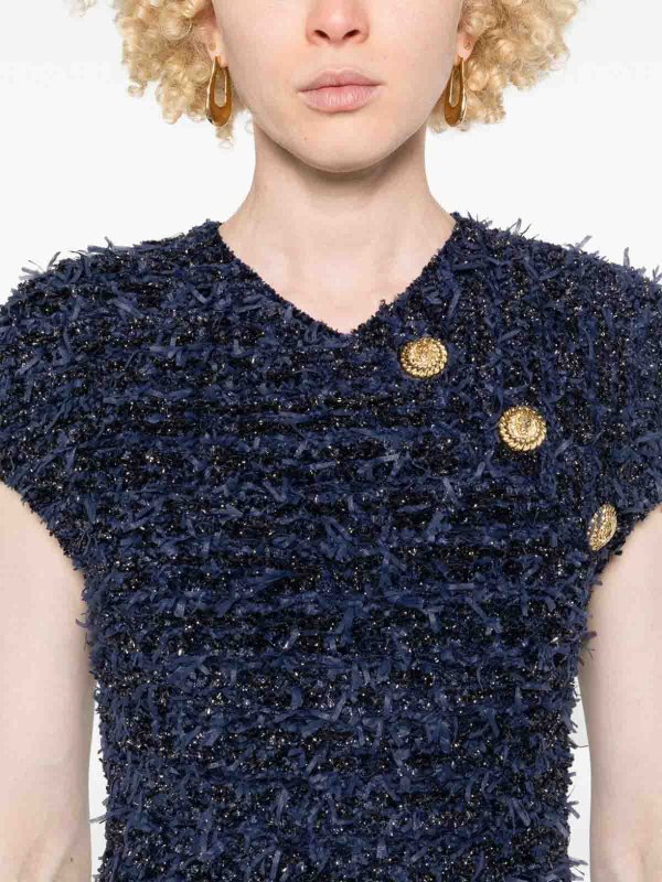 The Best Shops Balmain: カクテルドレス - ショートドレス - ブルー