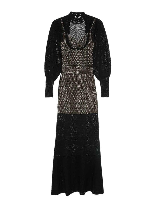 TWINSET: マキシドレス - マキシドレス - 黒