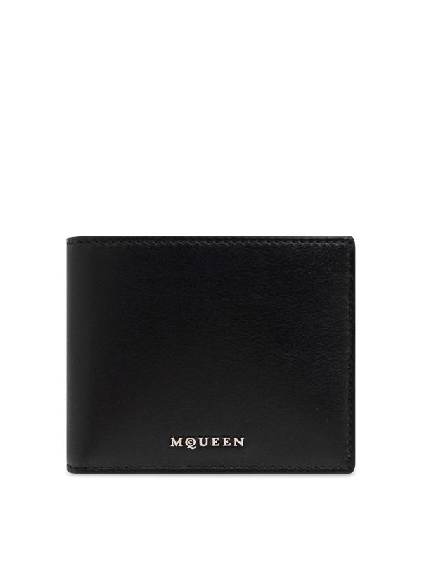 ALEXANDER MCQUEEN: wallets & purses - Calf Leather Wallet With Logo