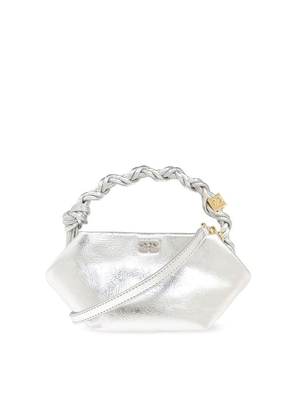 GANNI: トートバッグ - トートバッグ - 銀