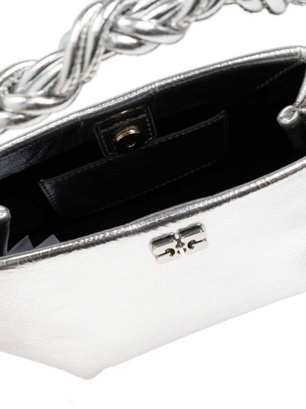 トートバッグ - 銀 shop online: GANNI