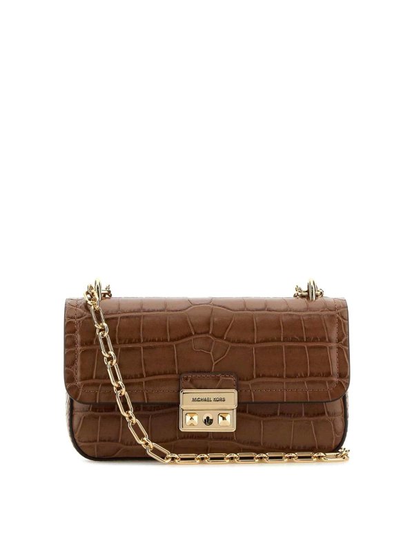 MICHAEL KORS: クロスボディバッグ - クロスボディバッグ - ブラウン