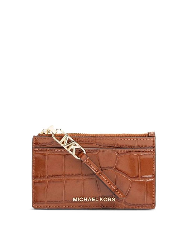 MICHAEL KORS: Clutch - Pochette - Marron