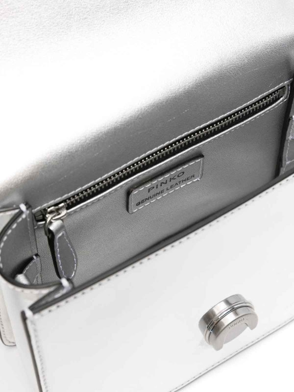 Pinko: Handtaschen online - Shopper - Silber