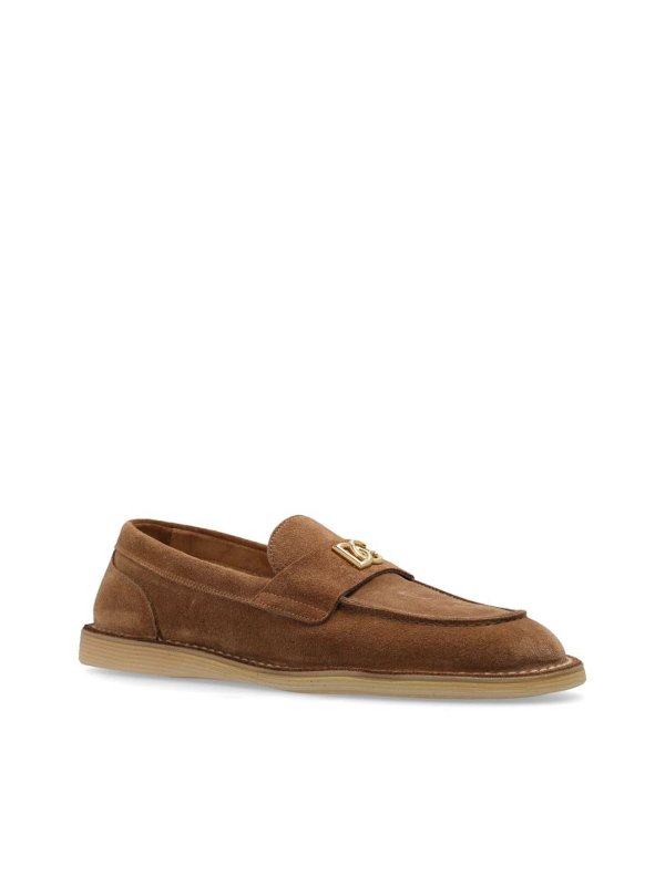 The Best Shops DOLCE & GABBANA: ロファー＆スリッパ - フラットシューズ - ブラウン