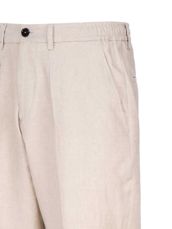 The Best Shops BEABLE: Trousers Shorts - Tailored Linen Trousers