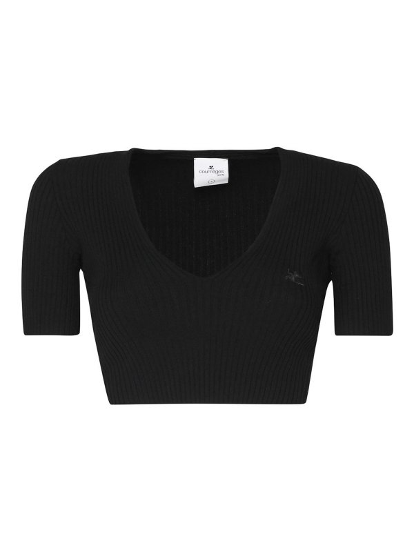 Courreges: Tops und Tank Tops - Top - Schwarz
