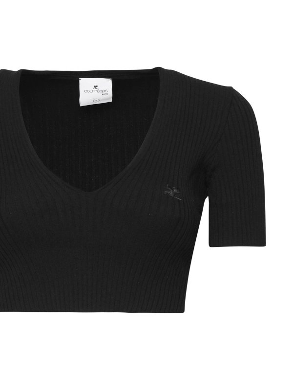 The Best Shops Courreges: Tops und Tank Tops - Top - Schwarz