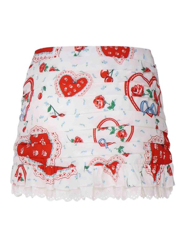 FOR LOVE & LEMONS: ミニスカート online - 膝丈/ミディスカート - 赤