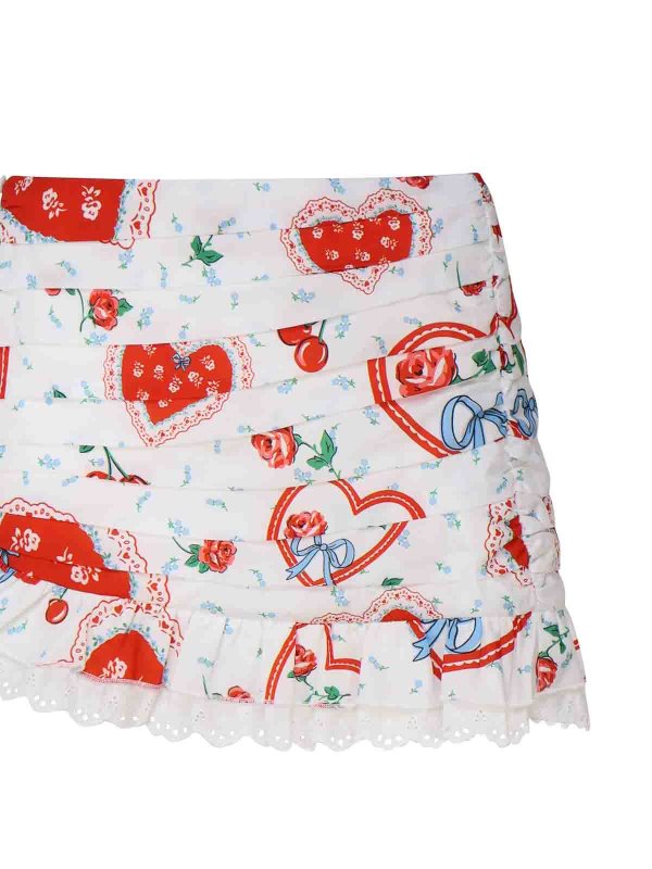 The Best Shops FOR LOVE & LEMONS: ミニスカート - 膝丈/ミディスカート - 赤