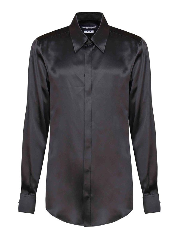 DOLCE & GABBANA: シャツ - シャツ - 黒