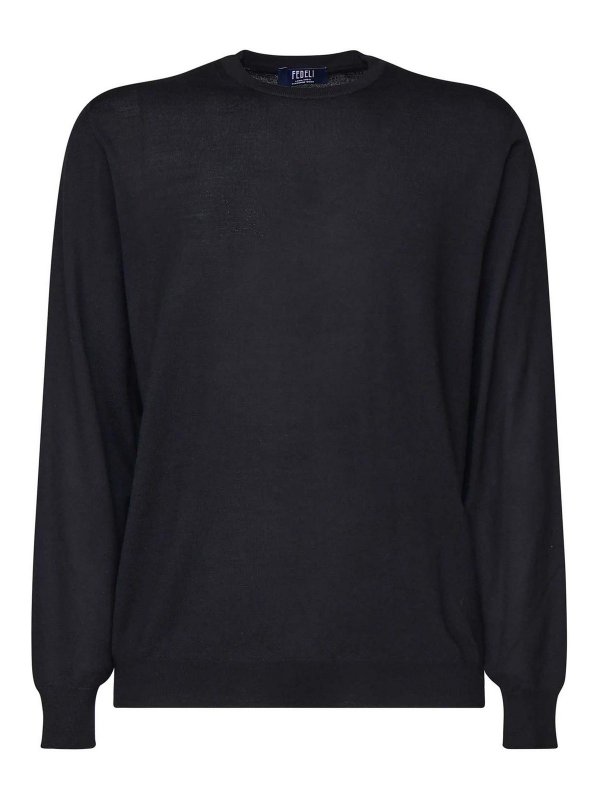 FEDELI: クルーネック - クルーネック - 黒